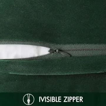 Woaboy Velvet Decorative Pillow Covers with Pom-poms