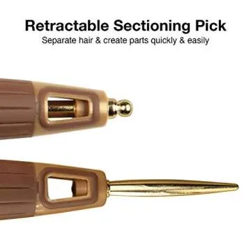 Olivia Garden NanoThermic Ceramic + Ion Round Thermal Hair Brush NT-64 (2 3/4") Gold and Chocolate