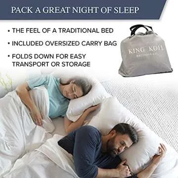 Luxury King Koil Twin Air Mattress with Inflatable Pump