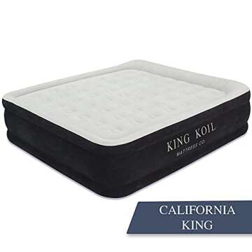 Luxury King Koil Twin Air Mattress with Inflatable Pump