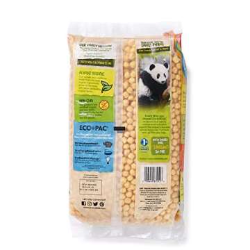Panda Puffs Organic Peanut Butter Cereal, 1.54 Lbs. Earth Friendly Package (Pack of 3), Gluten Free, Non-GMO, EnviroKidz by Nature's Path