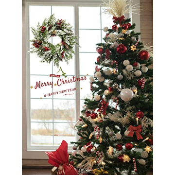 Stunning 23” Artificial Christmas Wreath for Holidays