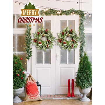 Stunning 23” Artificial Christmas Wreath for Holidays
