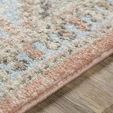 Livabliss Gemina Area Rug, 5'3" x 7'3", Blush/Beige
