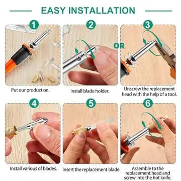 Electric Hot Knife Cutter Tool Kit with 16 Blades