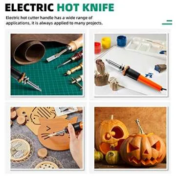 Electric Hot Knife Cutter Tool Kit with 16 Blades