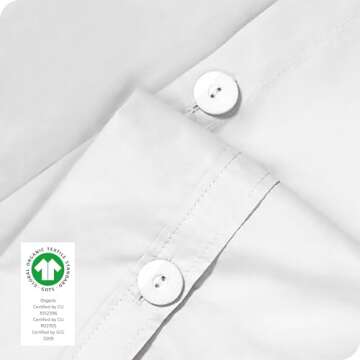 Organic Cotton King Duvet Cover Set - Breathable Luxury