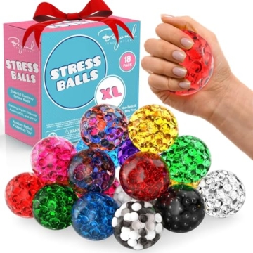Stress Balls for Adults 18 Pack | Anxiety Relief Fidget Toy