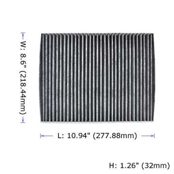 POTAUTO MAP 3018C (CF11902) Activated Carbon Car Cabin Air Filter Replacement for AUDI Q7, PORSCHE C...