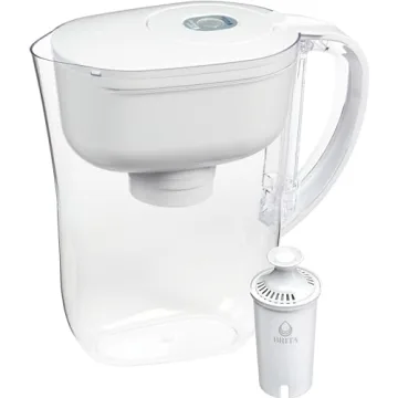 Brita Metro Water Filter Pitcher with SmartLight Filter Change Indicator, BPA-Free, Replaces 1,800 Plastic Water Bottles a Year, Lasts Two Months, Includes 1 Filter, Small - 6-Cup Capacity, White