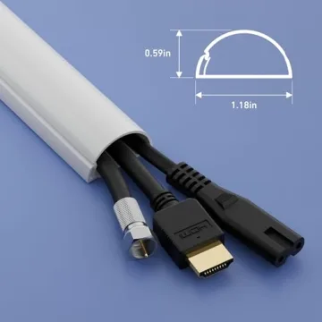 D-Line Self-Adhesive Cord Cover Kit - 10x 15.7"