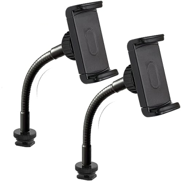 2 Pack Universal Ring Light Phone Holder Flexible Attachment for Tripods