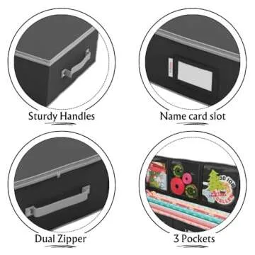 Primode Wrapping Paper Storage Container | Organizer for Gifts