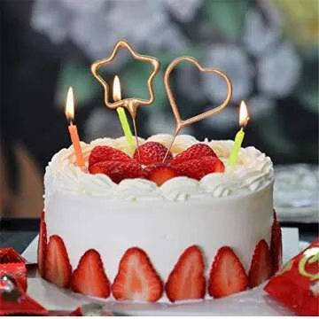 Hongshen Star Shape Birthday Cake Candles - 10PCS Set