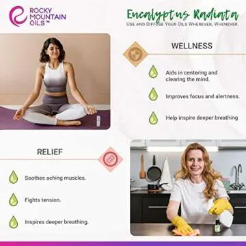 Rocky Mountain Oils Eucalyptus Radiata Essential Oil - Aromatherapy Essential Oils for Diffuser, Topical, and Home - 15ml