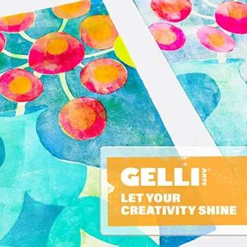 Gelli Arts Gel Printing Plate - 9" X 12" Reusable Gel Printing Plate, Printmaking Supplies, Monoprinting at Home, Arts and Crafts