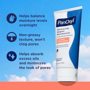Hydrating PanOxyl PM Moisturizer for Acne-Prone Skin