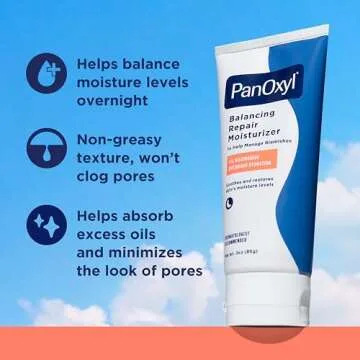 Hydrating PanOxyl PM Moisturizer for Acne-Prone Skin