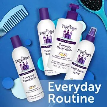 Fairy Tales Daily Cleanse Kids Body Wash, Everyday Body Wash for Kids and Toddler- Soap for Bath or Shower, No Harsh Chemicals or Toxins - 16oz