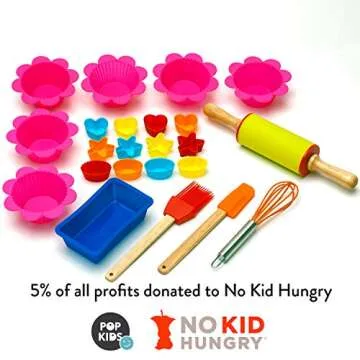 Pop Kid's 30-Piece Baking Set for Young Chefs