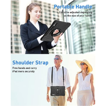 Durable SUPFIVES Case for Galaxy Tab S9 Plus 12.4 Inch