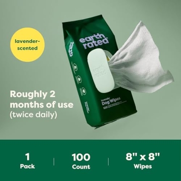Earth Rated Hypoallergenic Dog Wipes for Clean Pets