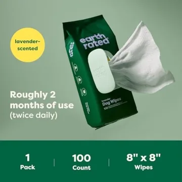 Earth Rated Hypoallergenic Dog Wipes for Clean Pets