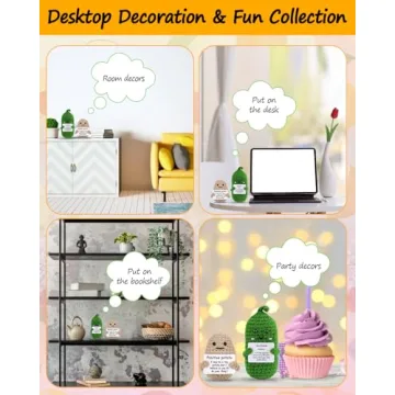 Crochet Cucumber Doll - Cute & Funny Room Decor