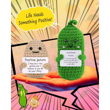 Crochet Cucumber Doll - Cute & Funny Room Decor