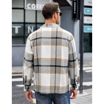 COOFANDY Cozy Flannel Shirt for Men - Casual Style
