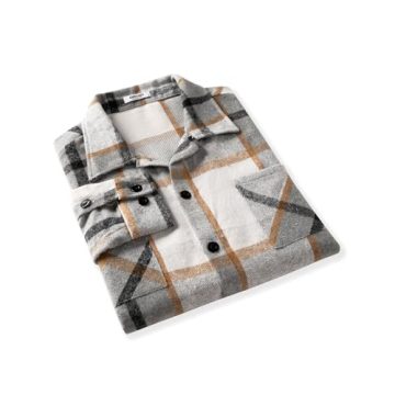 COOFANDY Cozy Flannel Shirt for Men - Casual Style