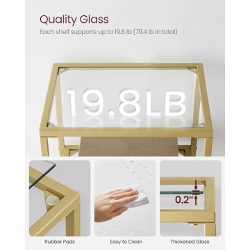 Stylish VASAGLE 4-Tier Bookshelf for Modern Spaces