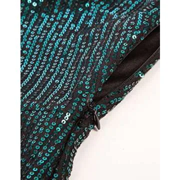 Sparkly One Shoulder Cocktail Dress for Women