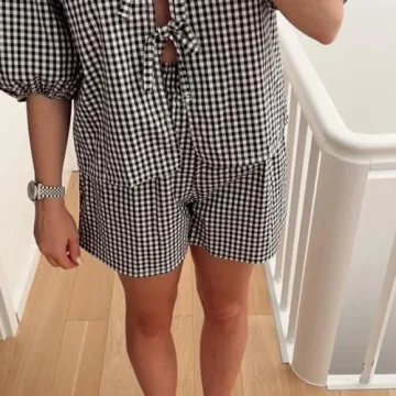 Amiblvowa Womens Pajamas Set Stylish 2 Piece Outfit