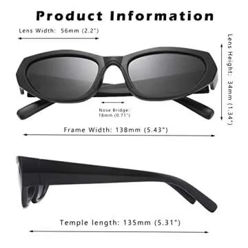 Stylish COASION Wrap Around Sunglasses for Men & Women