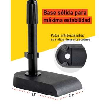 Stage Rocker Adjustable Microphone Stand for Versatile Use