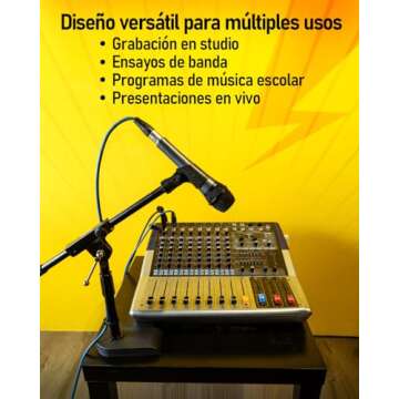 Stage Rocker Adjustable Microphone Stand for Versatile Use