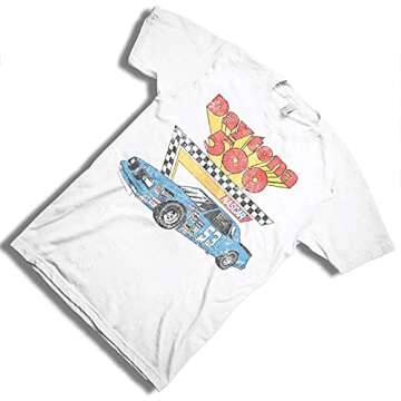 NASCAR Vintage Daytona 500 Shirt Racing Mens Graphic T-Shirt (White Daytona, X-Large)