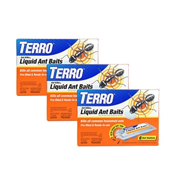 Fast-Acting TERRO T300-3SR Liquid Ant Baits 3 Pack