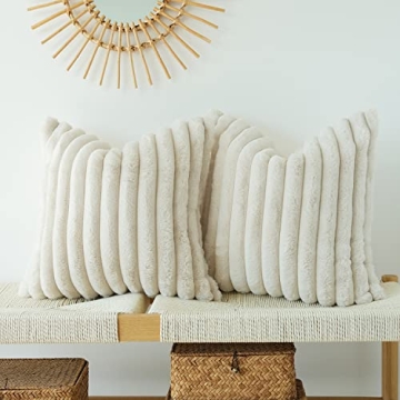 Luxury Faux Fur Pillow Covers for Cozy Living Space