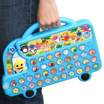 Pinkfong Baby Shark ABC Alphabet Bus Sound Pad | Baby Shark Toys, Baby Shark Books | Learning & Educ...