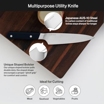Misen Ultimate Chef's Knife - High Carbon Precision Kitchen Tool