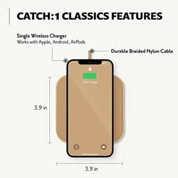 COURANT Catch:1 - Elegant Italian Leather Wireless Charger