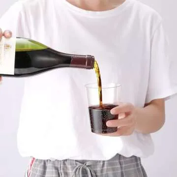 JOLLY CHEF 50 Pack 10 oz Gold Plastic Cups, Disposable Gold Glitter Plastic Cups Perfect for Wedding, Thanksgiving, Halloween,Christmas Parties