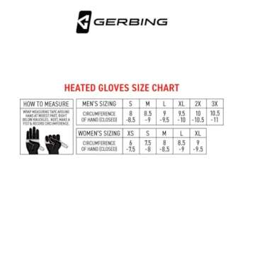 Gerbing 12V Vanguard Heated Motorcycle Gloves,Leather with AQUATEX Membrane, Full Gauntlet, Thinsulate Insulation M