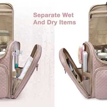 BAGSMART Travel Toiletry Bag - Stylish & Functional Organizer