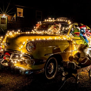 100 Clear Christmas String Lights 25 Feet Green Wire