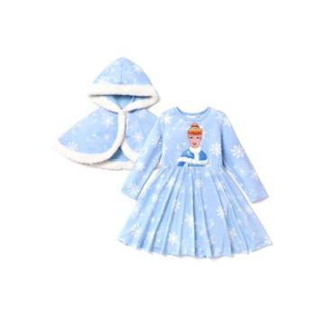 Enchanting Disney Princess Cinderella Toddler Costume Set with Cape