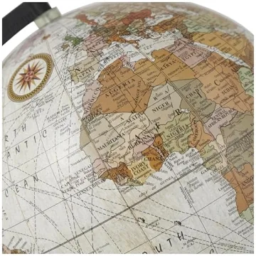 Elegant Deco 79 Mango Wood Globe for Home Office Decor