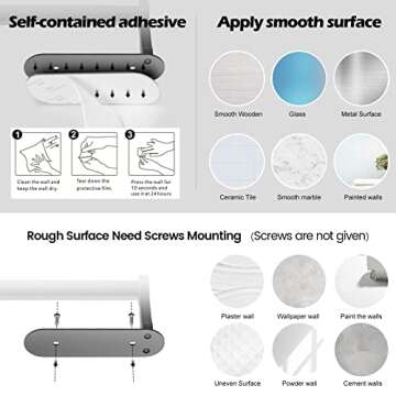 Tclouda Aluminum Alloy Paper Towel Holder Under Cabinet